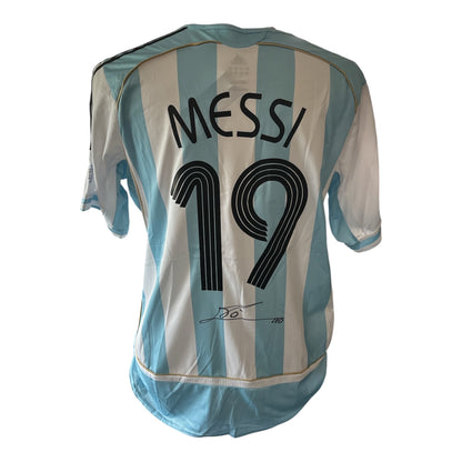 Lionel Messi gesigneerd Argentinie shirt 2006 met echtheidscertificaat
