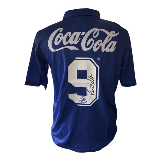 Ronaldo Nazário gesigneerd Cruzeiro shirt met certificaat