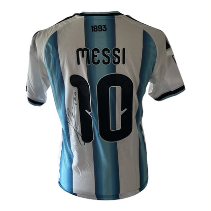 Gesigneerd Lionel Messi Argentinië WK 2026 shirt met certificaat