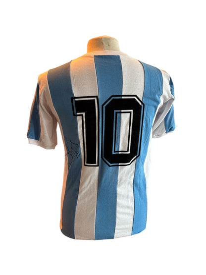 Mario Kempes gesigneerd Argentinië WK 1978 shirt