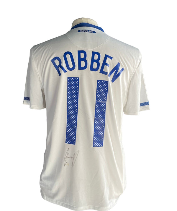 Gesigneerd Arjen Robben Nederlands elftal 2010 shirt met echtheidscertificaat