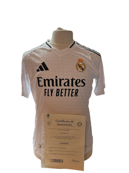Jude Bellingham gesigneerd Real Madrid 2024-2025 shirt met echtheidscertificaat