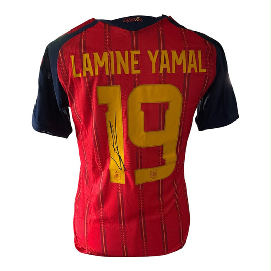 Lamine Yamal gesigneerd Spanje WK 2026 shirt | Wereldkampioen