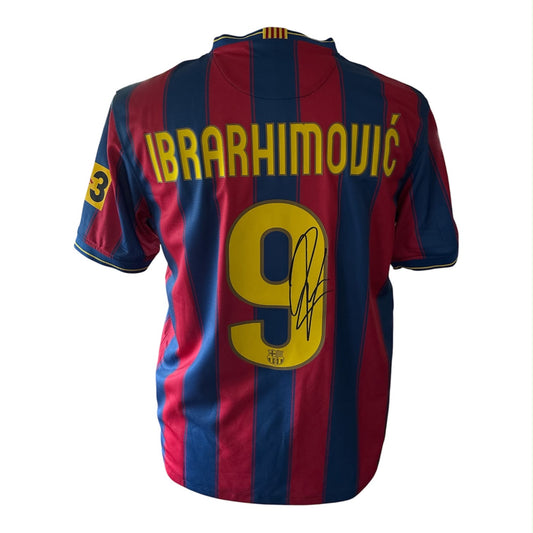 Zlatan Ibrahimović gesigneerd FC Barcelona 2009-2010 shirt met certificaat