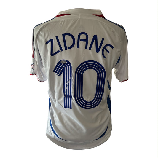 Zinédine Zidane gesigneerd Frankrijk 2006 WK-finale shirt met certificaat