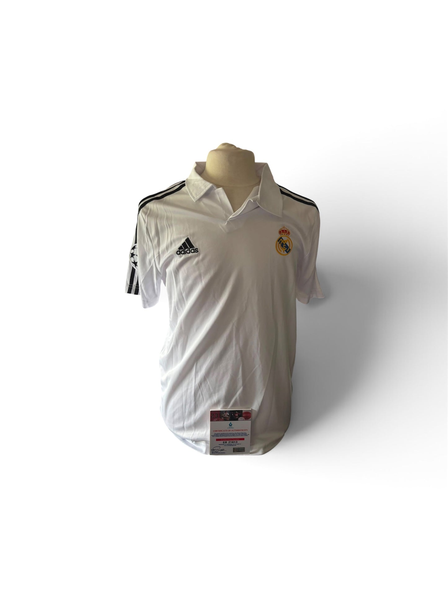 Zinedine Zidane gesigneerd Real Madrid 2001-2002 shirt met certificaat