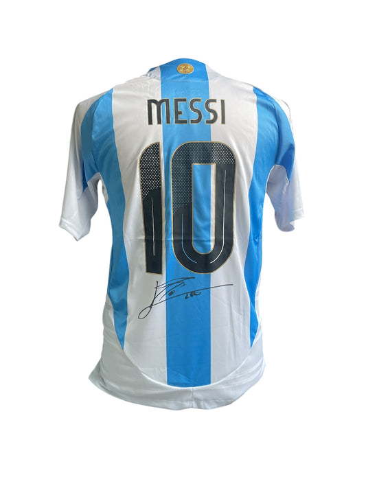 Lionel Messi gesigneerd Argentinië 2024 shirt met certificaat