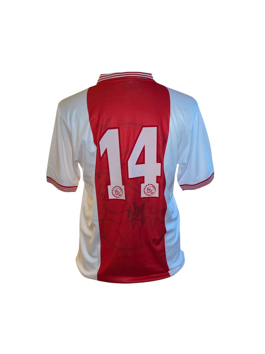 Johan Cruijff gesigneerd Ajax 1995-1996 shirt met certificaat