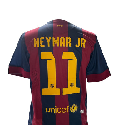 Neymar JR gesigneerd Barcelona 2014-2015 shirt met echtheidscertificaat