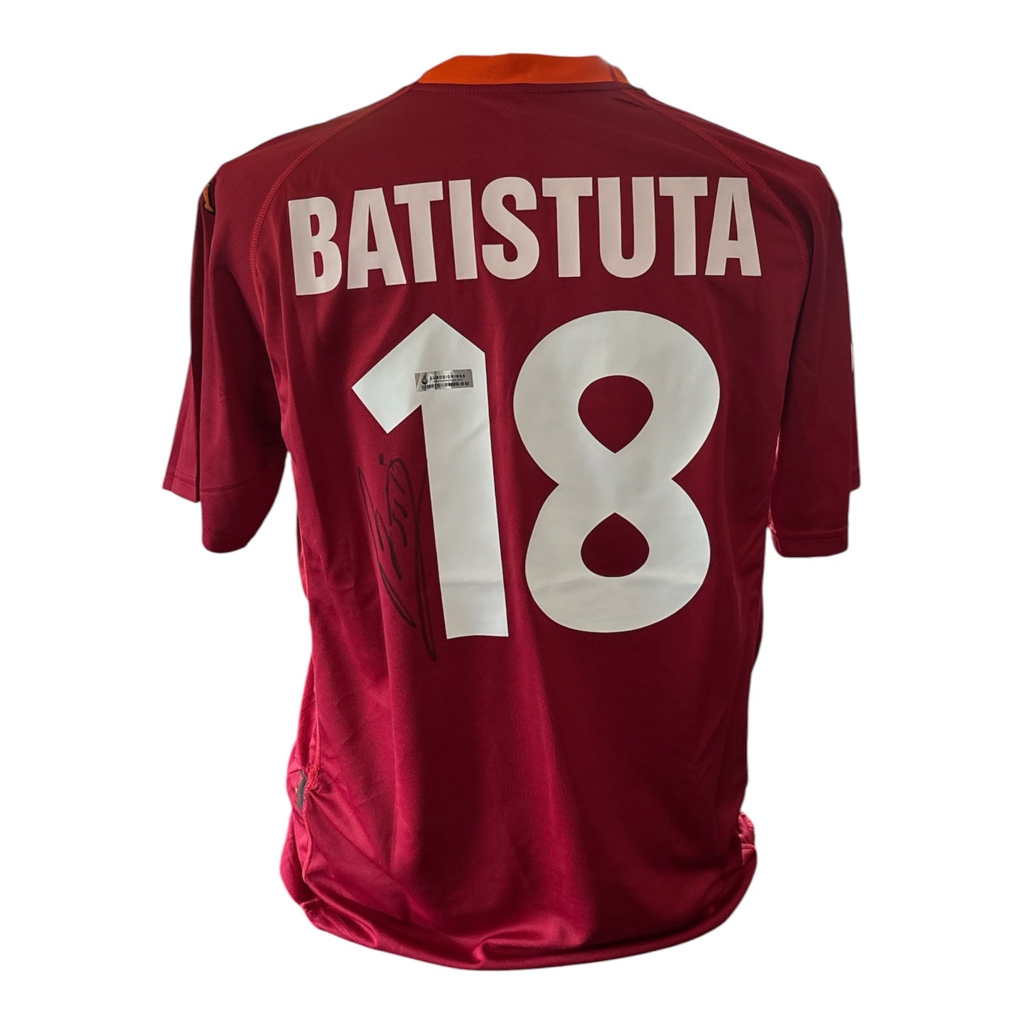 Gabriel Batistuta gesigneerd AS Roma 2000-2001 shirt met certificaat