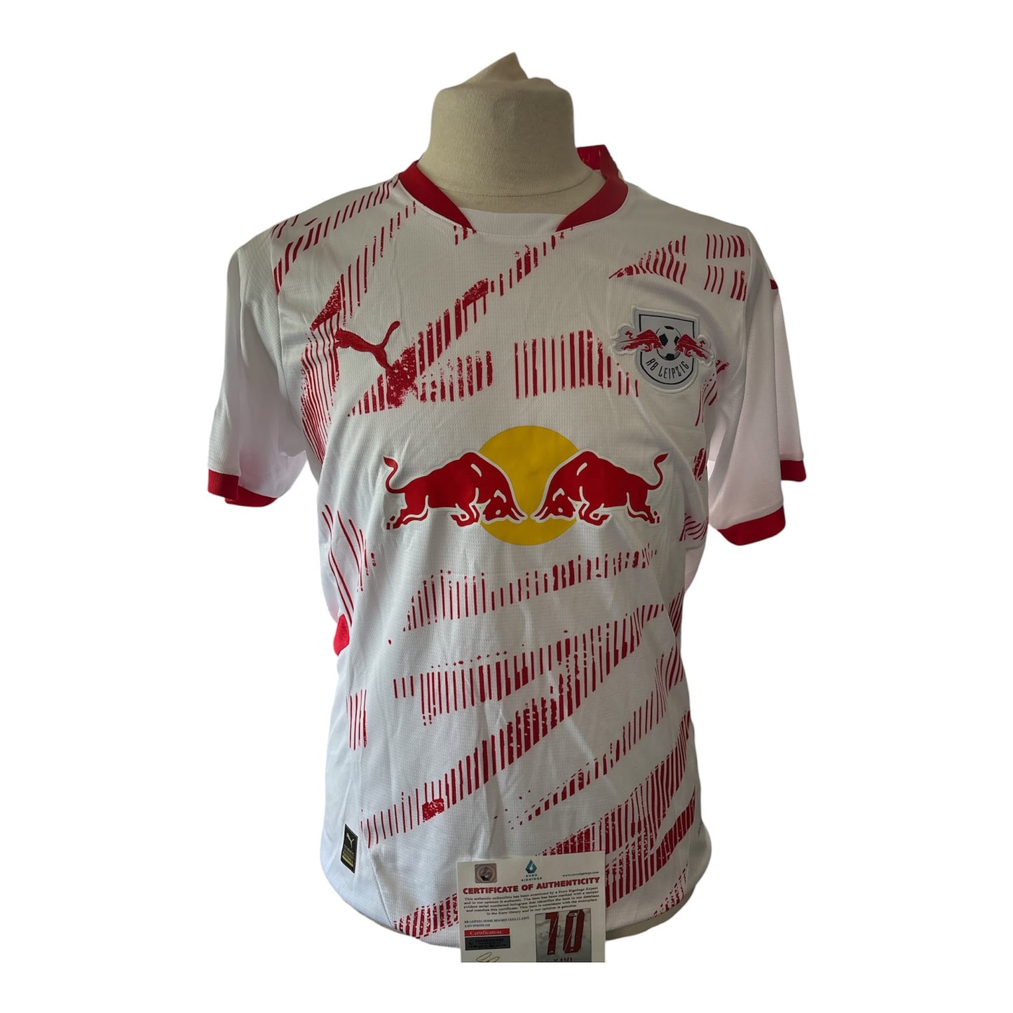 Xavi Simons gesigneerd RB Leipzig 2024-2025 shirt met certificaat