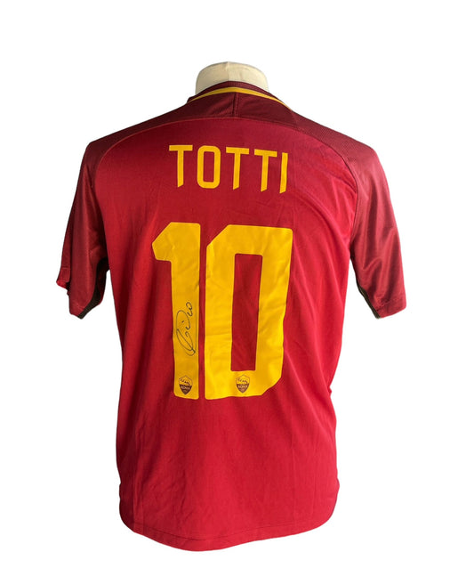 Gesigneerd Francesco Totti AS Roma 2017-2018 shirt met echtheidscertificaat