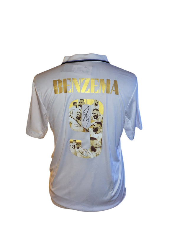 Karim Benzema gesigneerd Real Madrid 2022-2023 shirt met echtheidscertificaat