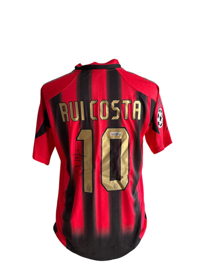 Rui Costa signed AC Milan 2004-2005 shirt