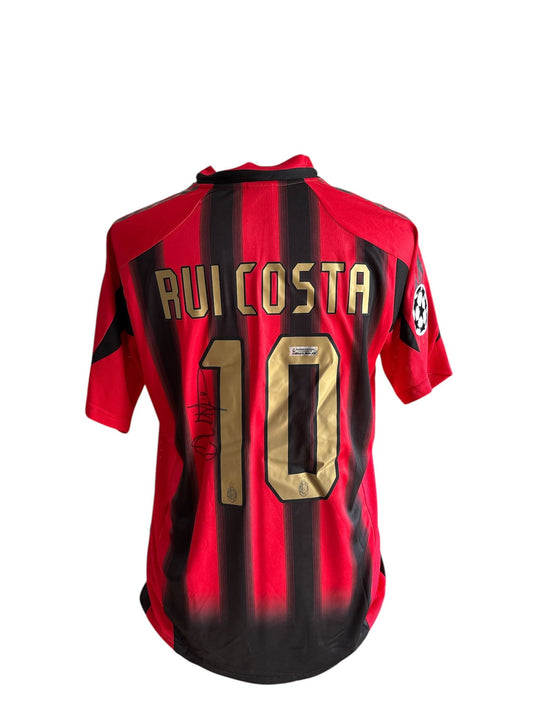 Rui Costa gesigneerd AC Milan 2004-2005 shirt
