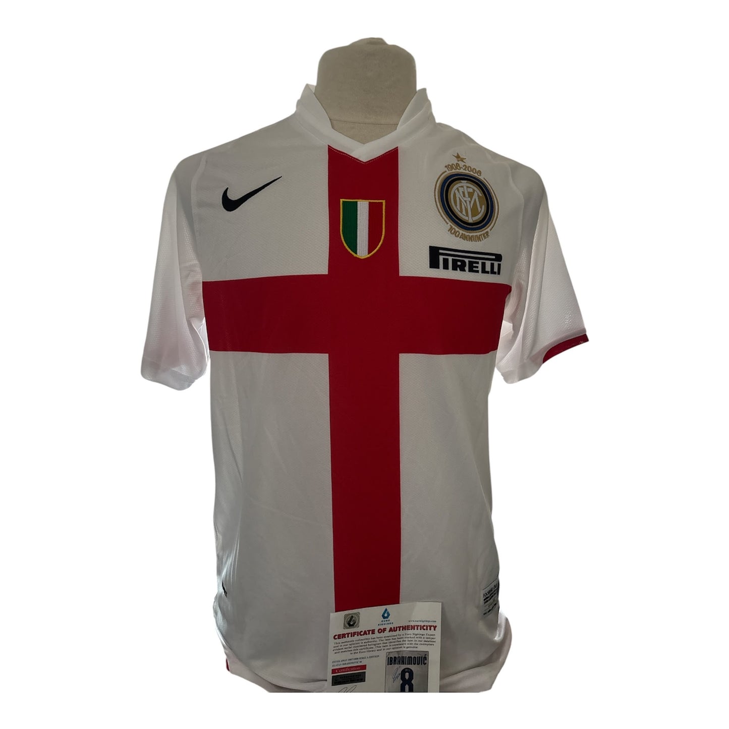 Zlatan Ibrahimović gesigneerd Internazionale 2007-2008 shirt met certificaat