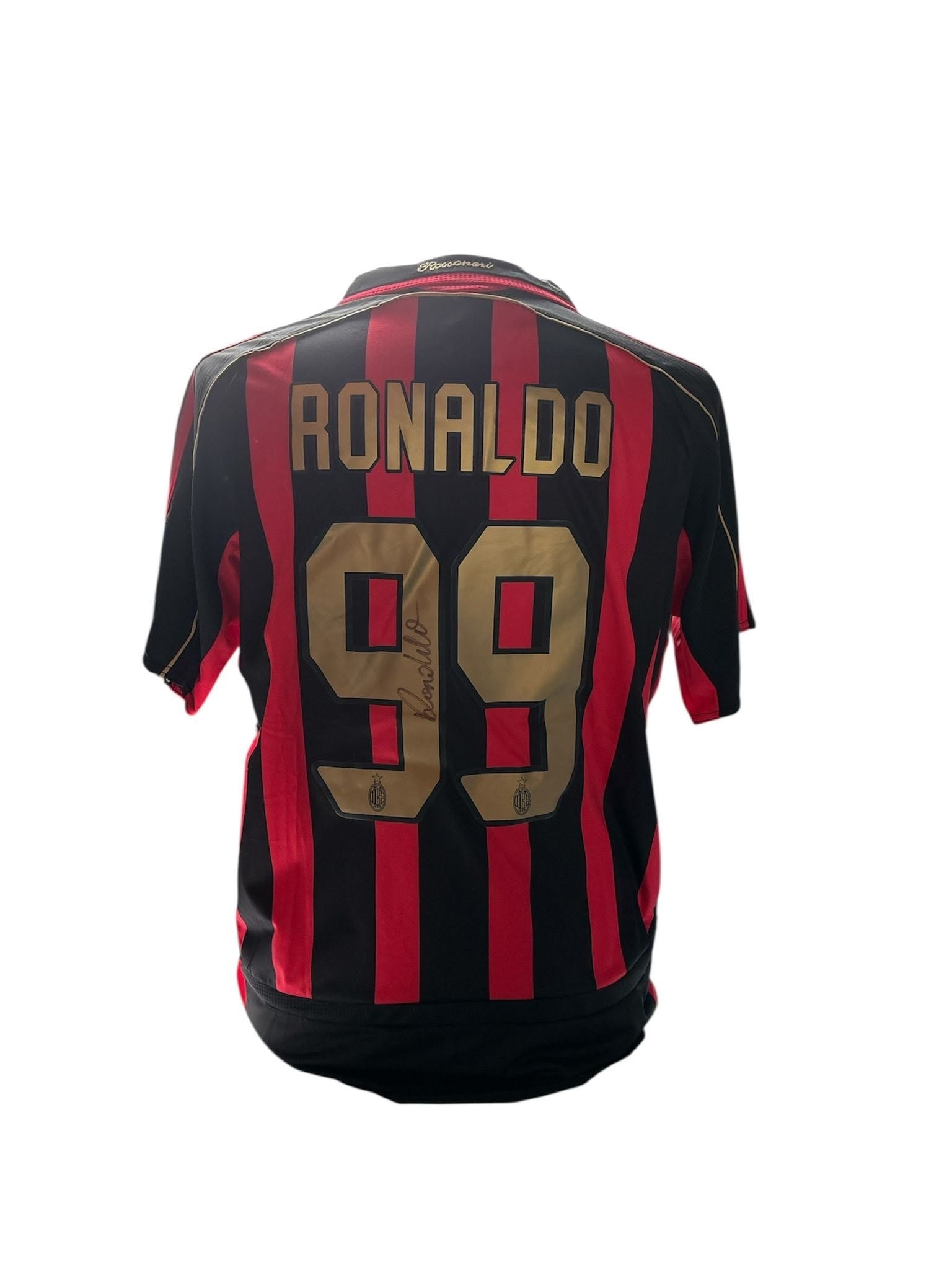 Ronaldo Nazario gesigneerd AC Milan shirt 2006-2007 met echtheidscertificaat