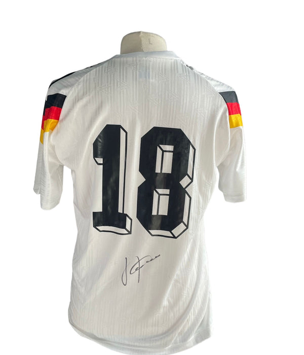 Gesigneerd Jürgen Klinsmann Duitsland 1990 shirt met echtheidscertificaat