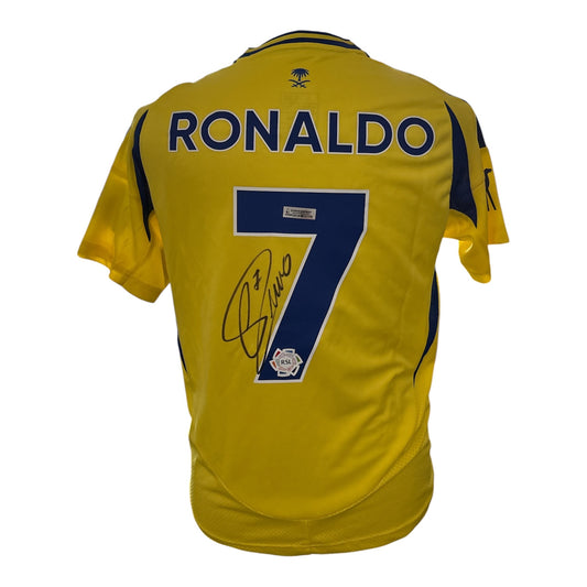 Cristiano Ronaldo gesigneerd Al Nassr 2024-2025 shirt met certificaat