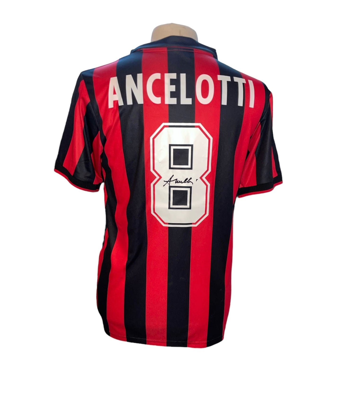 Carlo Ancelotti gesigneerd AC Milan 1991-1992 shirt met certificaat
