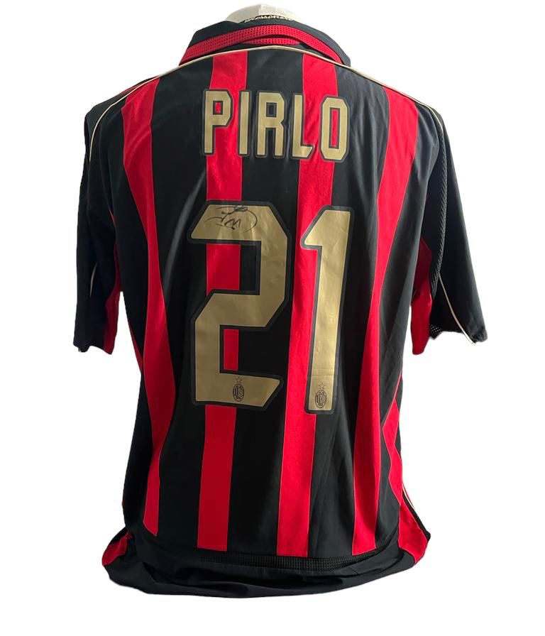 Andrea Pirlo gesigneerd AC Milan 2006-2007 shirt met certificaat