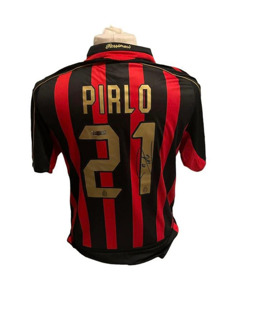 Andrea Pirlo gesigneerd AC Milan 2006-2007 shirt met certificaat