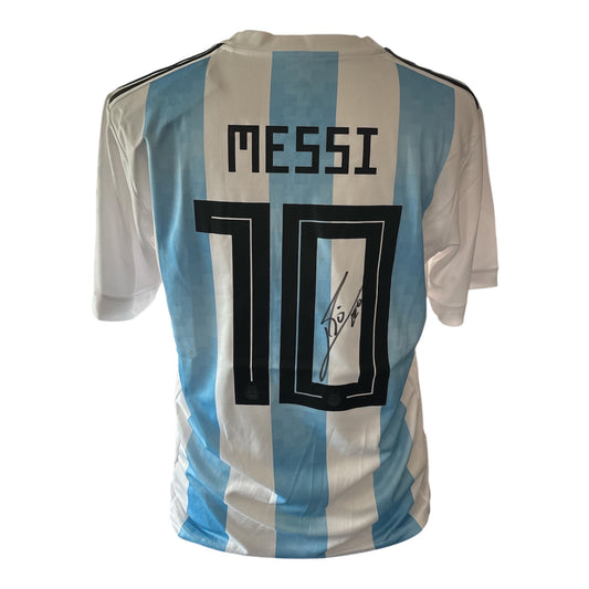 Lionel Messi gesigneerd Argentinie shirt 2018 met echtheidscertificaat
