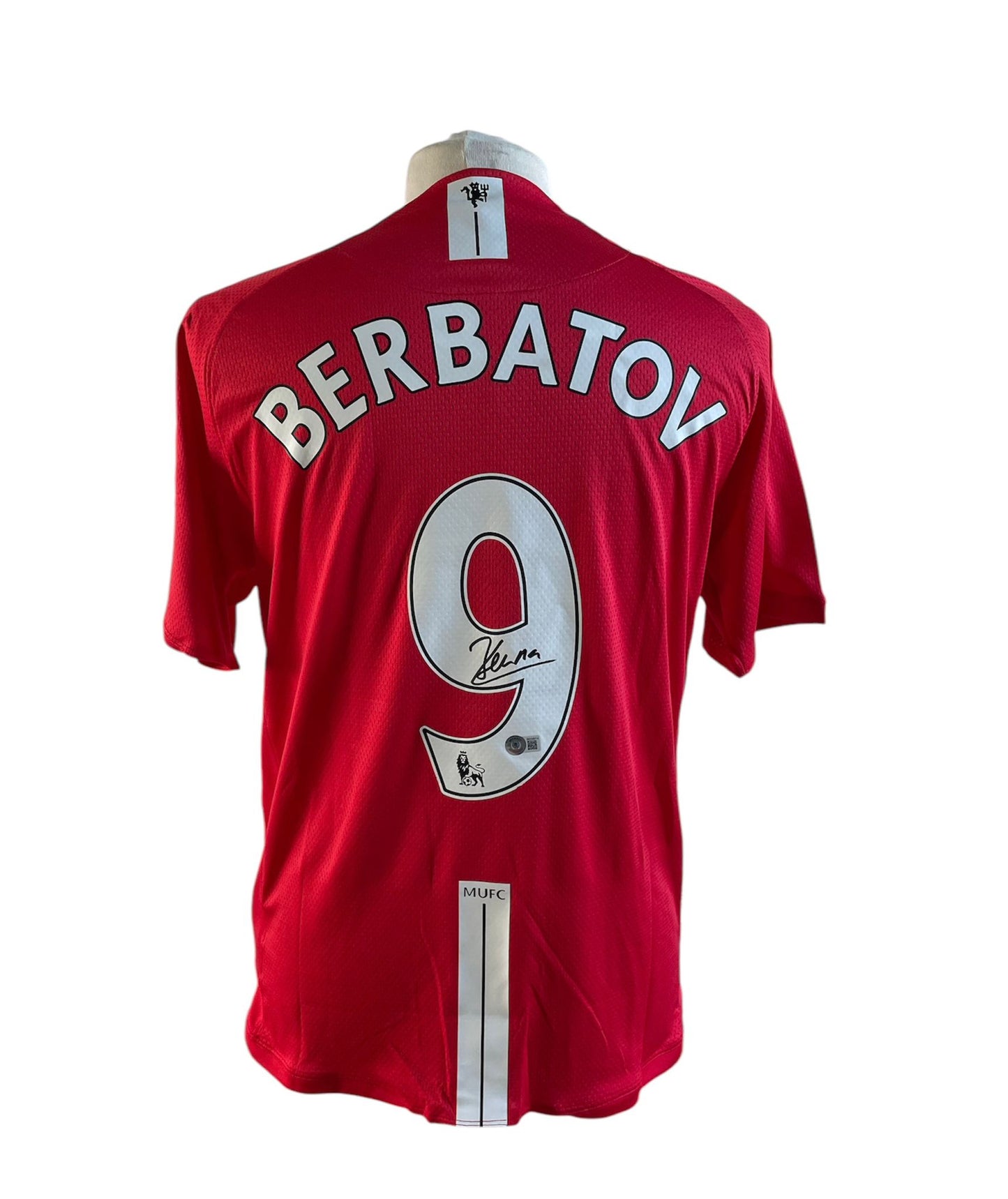 Dimitar Berbatov gesigneerd Manchester United 2007/2008 met certificaat