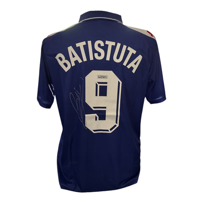 Gabriel Batistuta gesigneerd Fiorentina 1997-1998 shirt met certificaat