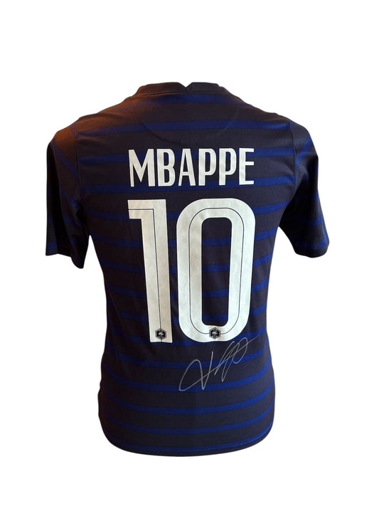 Mbappé gesigneerd Frankrijk 2020-2021 Frankrijk shirt