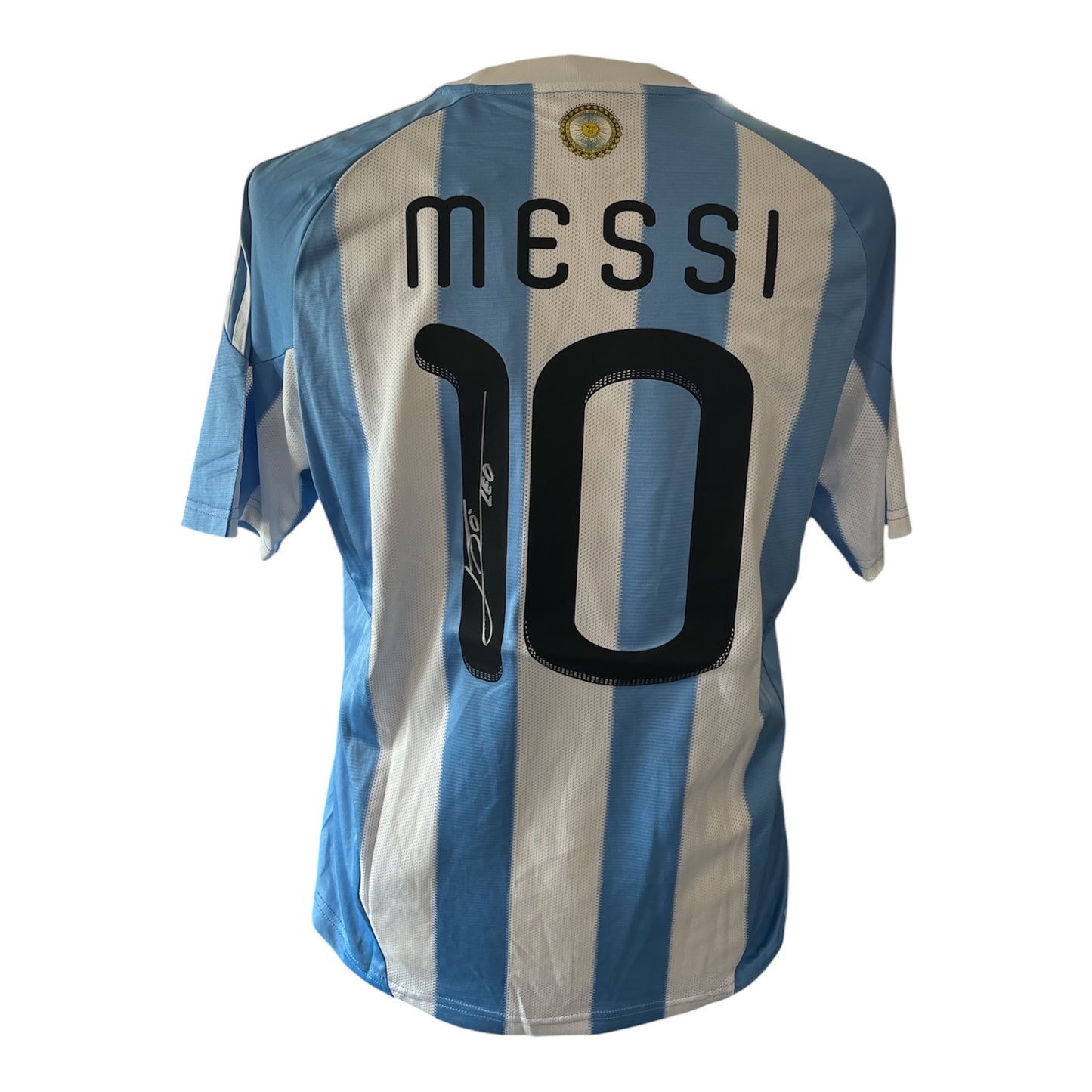 Lionel Messi gesigneerd Argentinie shirt 2010 met echtheidscertificaat