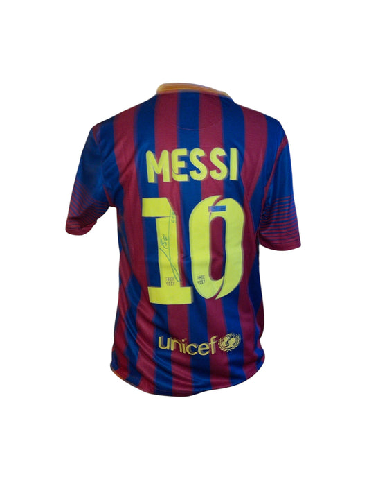 Lionel Messi gesigneerd FC Barcelona 2013/2014 shirt met certificaat