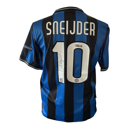 Wesley Sneijder gesigneerd Internazionale Champions League 2010 shirt met Inter Autographs certificaat