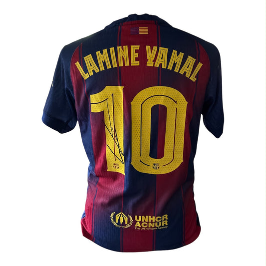 Lamine Yamal gesigneerd FC Barcelona 2025/26 shirt | Wereldkampioen