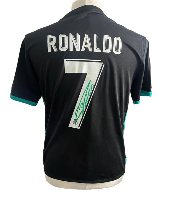 Cristiano Ronaldo gesigneerd Real Madrid 2017/18 uitshirt met certificaat