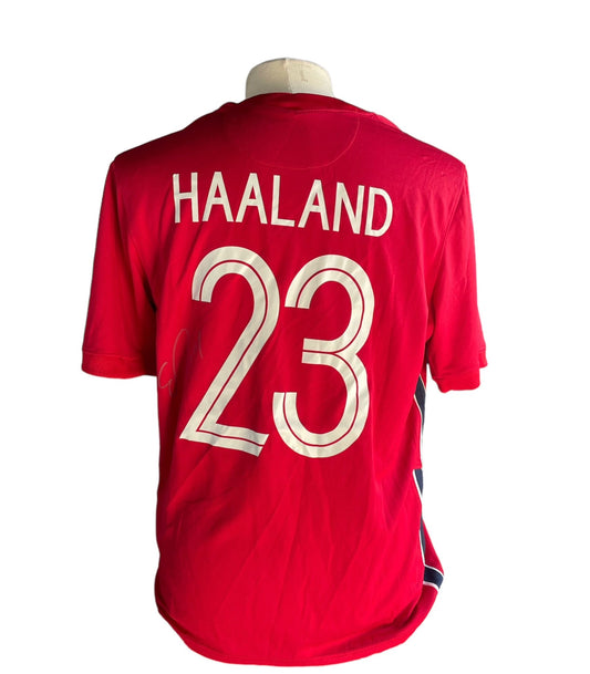 Gesigneerd Erling Braut Haaland Noorwegen 2020-2021 shirt met echtheidscertificaat