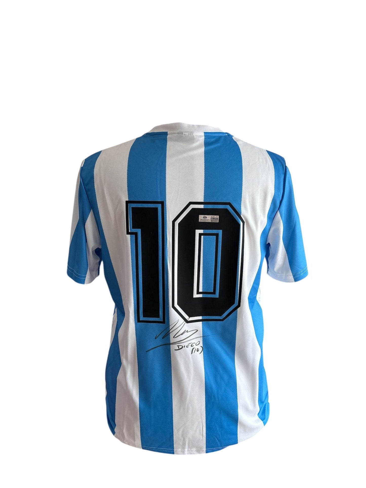 Diego Maradona gesigneerd WK 1986 Argentinië shirt