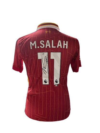 Mohamed Salah gesigneerd Liverpool 2024-2025 shirt met echtheidscertificaat