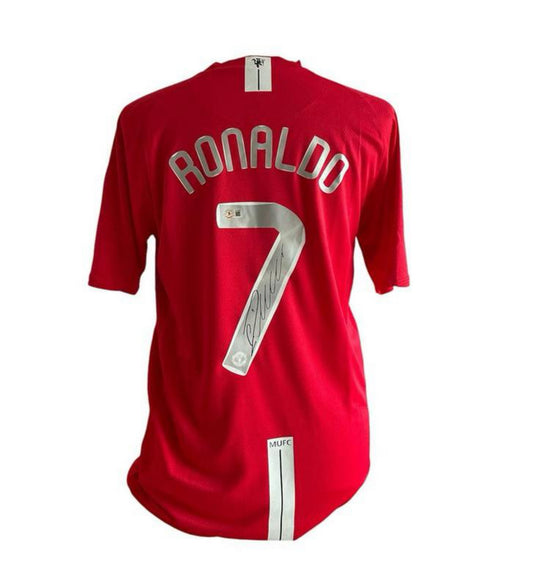 Gesigneerd Cristiano Ronaldo Manchester United 2008-2008 Finale shirt met echtheidscertificaat