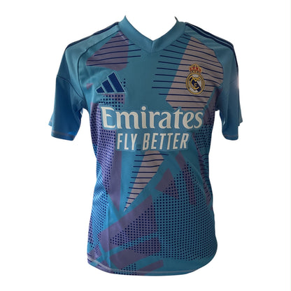 Thibaut Courtois gesigneerd Real Madrid 2024-2025 keepersshirt met certificaat