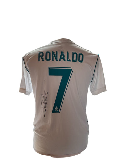 Cristiano Ronaldo signed Real Madrid 2017-2018 shirt with certificate of authenticity
