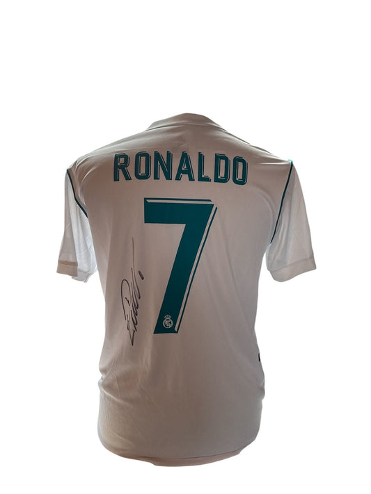 Cristiano Ronaldo signed Real Madrid 2017-2018 shirt with certificate of authenticity