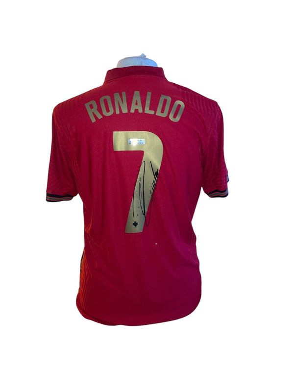 Cristiano Ronaldo gesigneerd  Portugal 2020-2021 shirt met echteidscertificaat