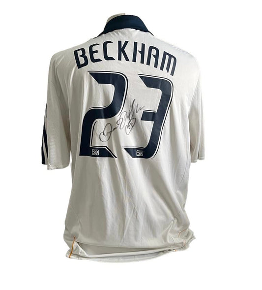 David Beckham gesigneerd La Galaxy 08/09 shirt met certificaat