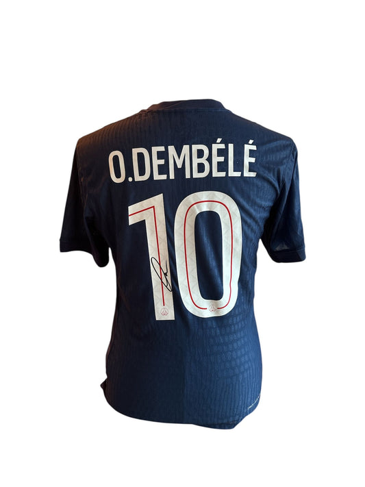 Ousmane Dembélé gesigneerd Paris Saint Germain 2025-2026 shirt met certificaat