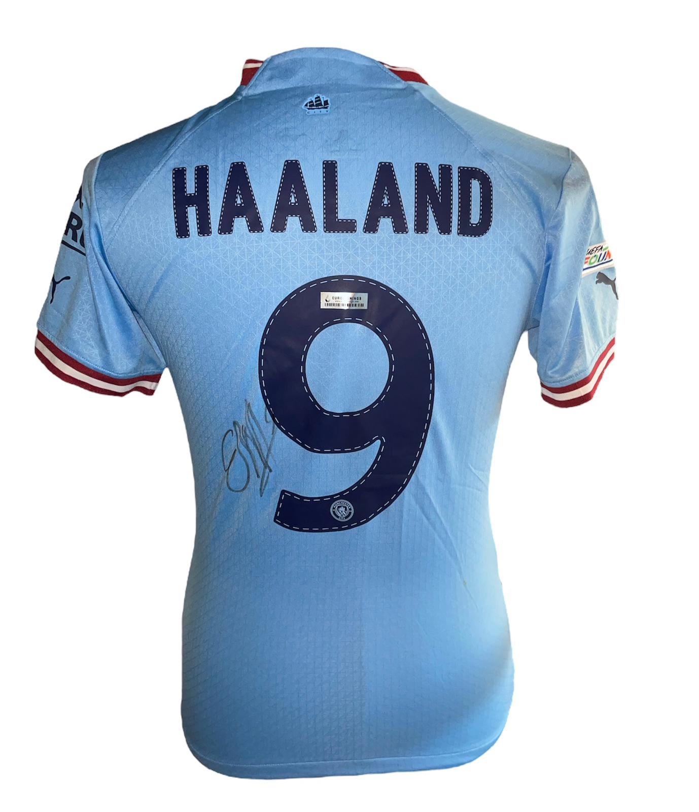 Erling Braut Haaland gesigneerd Manchester City 22/23 shirt met certificaat