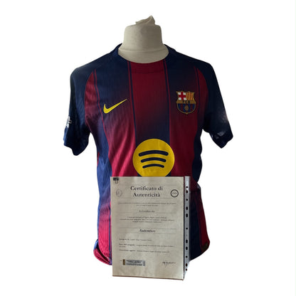 Lamine Yamal gesigneerd FC Barcelona 2025-2026 shirt met certificaat