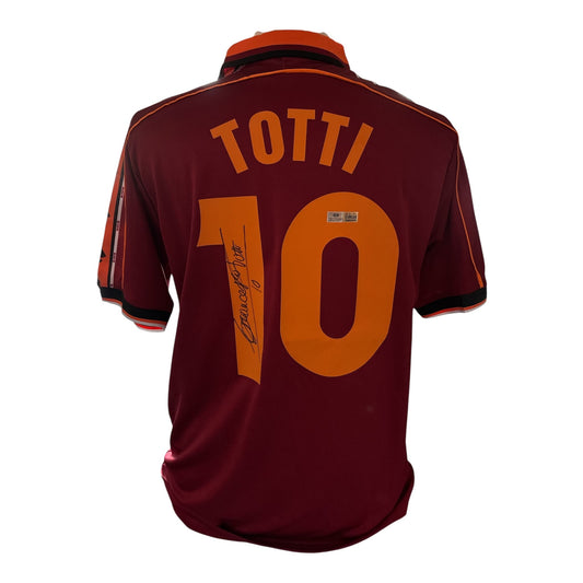 Francesco Totti gesigneerd AS Roma 1998-1999 shirt met certificaat