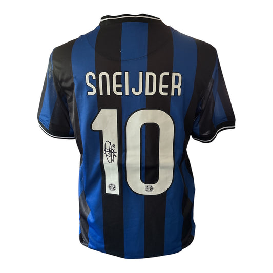 Wesley Sneijder gesigneerd Internazionale Champions League 2010 shirt met echtheidscertificaat