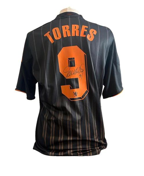 Fernando Torres gesigneerd Chelsea 10/11 uitshirt met certificaat